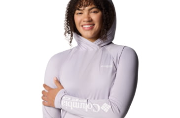 Image of Columbia PFG Tidal Tee II Hoodie - Womens, Lavender Pearl, M, 2113691-551-M