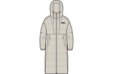 Image of Columbia Pike Lake III Long Jacket - Womens, Dark Stone, Medium, 2133541-278-M