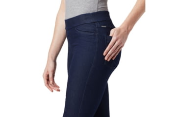 Image of Columbia Pinnacle Peak Twill Legging, Abyss Dark Denim, Extra Small, Regular Inseam - Womens, 1804091439-XS-R