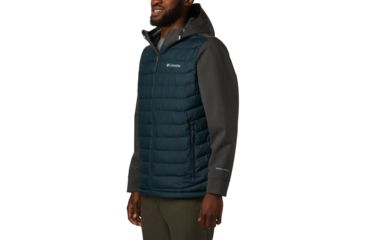Image of Columbia Powder Lite Hybrid Jacket - Mens, Night Shadow, Shark Heather, Small, 1864631494-S