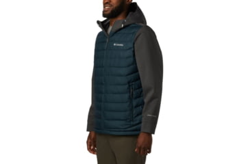Image of Columbia Powder Lite Hybrid Jacket - Mens, Night Shadow, Shark Heather, Small, 1864631494-S