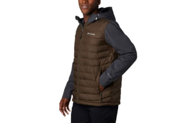 Image of Columbia Powder Lite Hybrid Jacket - Mens, Olive Green, Black Heather, Large, 1864631319-L