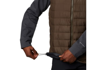 Image of Columbia Powder Lite Hybrid Jacket - Mens, Olive Green, Black Heather, Large, 1864631319-L