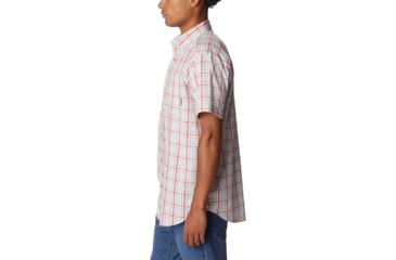 Image of Columbia Rapid Rivers II Short Sleeve Shirt - Mens, Sunset Red Multi Gingham, Extra Large, 1577671687SstRdMltGnghXL