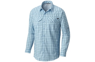 Image of Columbia Silver Ridge Lite Plaid Long Sleeve Shirt - Mens, Air Plaid, L 1711581412L