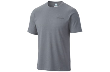 Image of Columbia Silver Ridge Zero Short Sleeve - Men's -Grey Ash Heather-Small