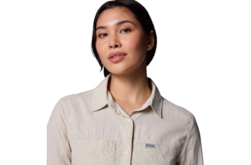 Image of Columbia Skien Valley Long Sleeve Shirt - Womens, Dark Stone, Small, 2119281278-278-S