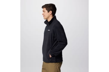 Image of Columbia Steens Mountain Full Zip Fleece Jacket - Mens, Black, Small, 1476671-010-S