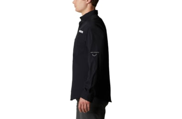 Image of Columbia Tamiami II Long Sleeve Shirt - Mens, Black, Extra Small, 128606-010-XS