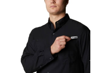 Image of Columbia Tamiami II Long Sleeve Shirt - Men's, Black, Extra Small, 1286061010BlackXS