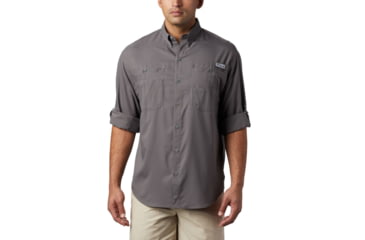 Image of Columbia Tamiami II Long Sleeve Shirt - Men's, City Grey, Medium, 1286061023City GreyM