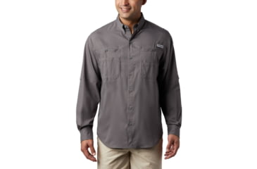 Image of Columbia Tamiami II Long Sleeve Shirt - Mens, City Grey, Medium, 1286061023City GreyM