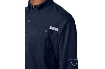 Image of Columbia Tamiami II Long Sleeve Shirt - Mens, Collegiate Navy, Extra Small, 128606-464-XS