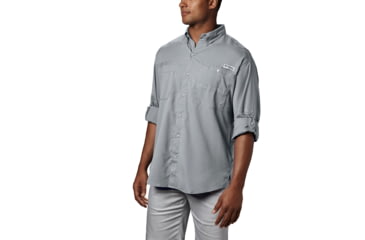 Image of Columbia Tamiami II Long Sleeve Shirt - Mens, Cool Grey, 6X, 128606-019-6X
