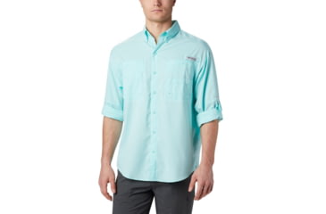 Image of Columbia Tamiami II Long Sleeve Shirt - Mens, Gulf Stream, Extra Small, 128606-499-XS