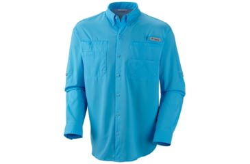 Image of Columbia Tamiami II Long Sleeve Shirt - Mens, Riptide, 2XL, 128606-463-XXL