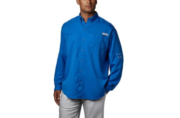 Image of Columbia Tamiami II Long Sleeve Shirt - Mens, Vivid Blue, 5X, 128606-487-5X