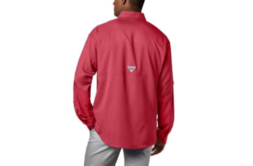 Image of Columbia Tamiami II LS Shirt, Sunset Red, Extra Small - Mens, 1286061683-XS