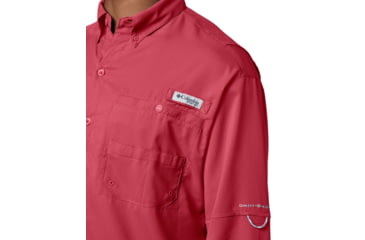 Image of Columbia Tamiami II LS Shirt, Sunset Red, Extra Small - Mens, 1286061683-XS