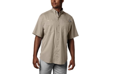 Image of Columbia Tamiami II Short Sleeve Shirt - Men's, Fossil, Extra Small, 1287051160FossilXS