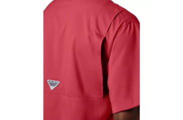 Image of Columbia Tamiami II SS Shirt, Sunset Red, Extra Small - Mens, 1287051683-XS