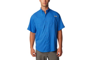 Image of Columbia Tamiami II SS Shirt, Vivid Blue, Extra Small - Mens, 1287051487-XS