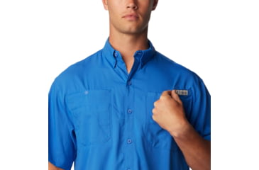 Image of Columbia Tamiami II SS Shirt, Vivid Blue, Extra Small - Mens, 1287051487-XS