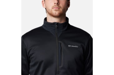 Image of Columbia Tech Fleece Half Zip Jacket - Mens, Black, Small, 2095631010-S
