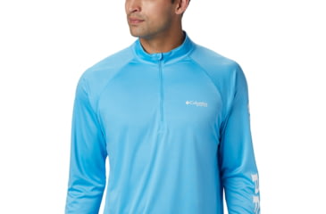Image of Columbia Terminal Tackle 1/4 Zip Jacket - Mens, Riptide, White, 2XL, 175682-463-XXL