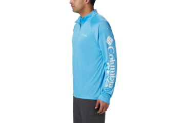 Image of Columbia Terminal Tackle 1/4 Zip Jacket - Mens, Riptide, White, 2XL, 175682-463-XXL