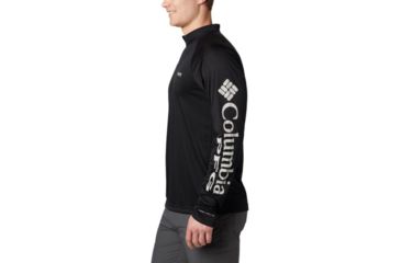 Image of Columbia Terminal Tackle 1/4 Zip Pullover - Mens, Black, Cool Grey Logo, Extra Large, 1756821011-XL