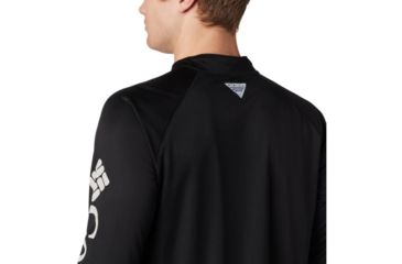 Image of Columbia Terminal Tackle 1/4 Zip Pullover - Mens, Black, Cool Grey Logo, Extra Large, 1756821011-XL