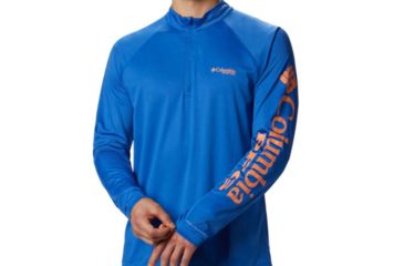 Image of Columbia Terminal Tackle 1/4 Zip, Vivid Blue, S - Mens, 1756821487-S