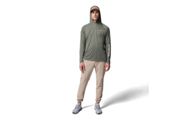 Image of Columbia Terminal Tackle Hoodie - Mens, Cypress/Dark Stone Logo, Extra Large, 1536171313-313-XL