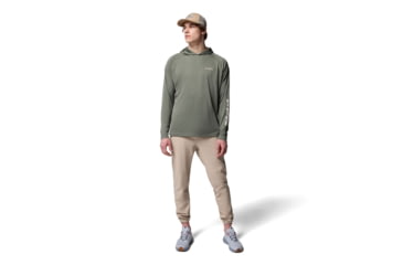 Image of Columbia Terminal Tackle Hoodie - Mens, Cypress/Dark Stone Logo, Extra Large, 1536171313-313-XL