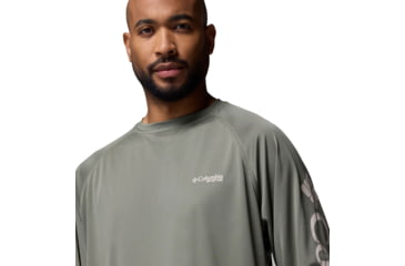 Image of Columbia Terminal Tackle Long Sleeve Shirt - Mens, Cypress/Dark Stone Logo, 2XL, 1388261324-324-XXL
