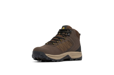 Image of Columbia Transverse Hike Waterproof Shoes - Mens, Cordovan/Golden Yellow, 9, 2067401-231-9