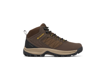 Image of Columbia Transverse Hike Waterproof Shoes - Mens, Cordovan/Golden Yellow, 9, 2067401-231-9