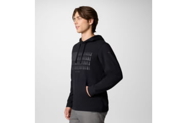 Image of Columbia Trek Graphic Hoodie - Mens, Black/Treeline Flag Graphic, Medium, 2018491014-M