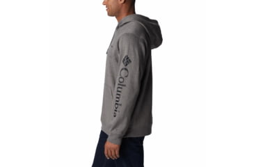 Image of Columbia Trek Hoodie - Mens, Charcoal Heather/CSC Sleeve Logo, Extra Large, 1957911a