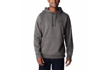 Image of Columbia Trek Hoodie - Mens, Charcoal Heather/CSC Sleeve Logo, Extra Large, 1957911a