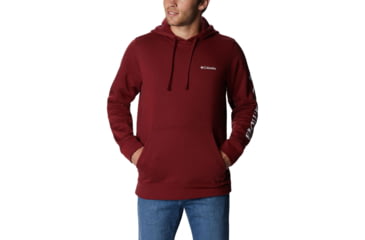 Image of Columbia Trek Hoodie - Men's, Red Jasper/Csc Stacked Logo, Extra Large, 1957911665RdJprCCStckdLgXL