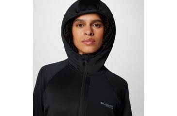 Image of Columbia Triple Canyon Grid Fleece Hooded FZ Jacket - Womens, Black, Large, 2085181010-L