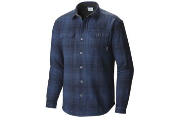 Image of Columbia Windward III Shirt - Men's-Night Tide Plaid-Medium
