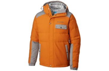 Image of Columbia Winter Challenger Hooded Jacket - Mens, Bright Copper/Boulder, Extra Large, 1798801841-XL
