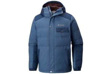 Image of Columbia Winter Challenger Hooded Jacket - Mens, Dark Mountain/Collegiate Navy, Large, 1798801478-L