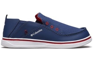 Image of Columbia Childrens Bahama PFG Shoes, Carbon/Intense Red, Medium, 11, 1826932469-11