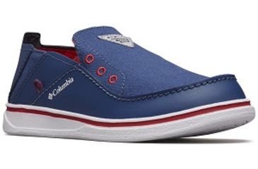 Image of Columbia Childrens Bahama PFG Shoes, Carbon/Intense Red, Medium, 11, 1826932469-11