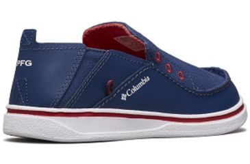 Image of Columbia Childrens Bahama PFG Shoes, Carbon/Intense Red, Medium, 11, 1826932469-11