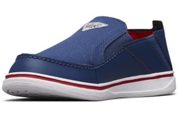 Image of Columbia Childrens Bahama PFG Shoes, Carbon/Intense Red, Medium, 11, 1826932469-11